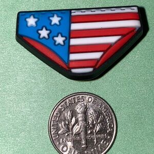 (10 for $15) Bikini w/ US Flag Themed Patriotic Summer Crocs Shoes Charms